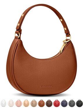 Women's Sienna Half Moon Anti-Theft Clutch Purses Evening Crescent Bags